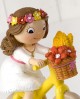 Figura para tarta de niña de comunión en bici con referencia MOP-Y912.2 y un precio de 14,81 € de la sección figura de tarta ...