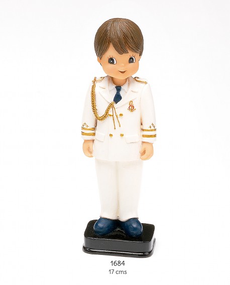 Figura tarta niño comunión de almirante blanco con referencia DOP-1684 y un precio de 9,00 € de la sección figura de tarta de...