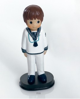 Figura para tarta niño de comunión vestido de marinero