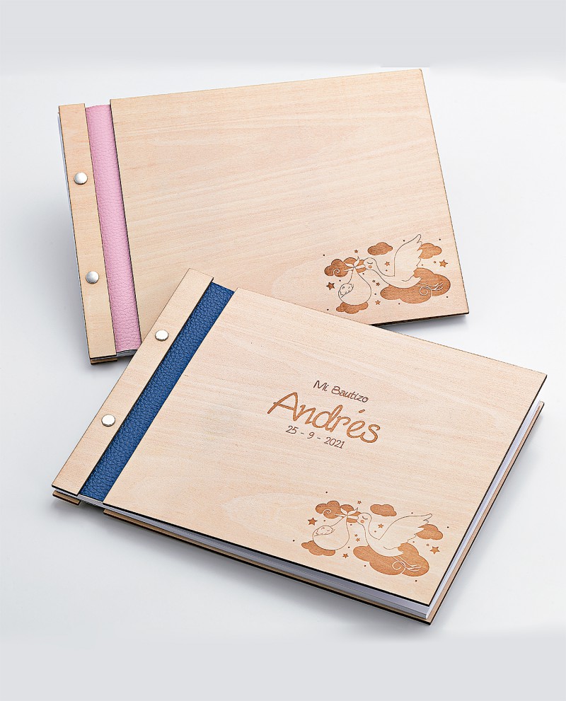 Libro de firmas de madera personalizado Personal Present, regalos