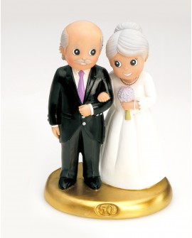 Figura tarta Bodas de Oro con referencia DOP-2061 y un precio de 22,95 € de la sección figura de tarta de bodas de oro