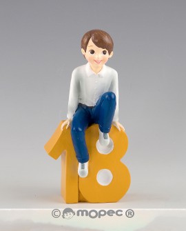 Figura de tarta de 18 cumpleaños de chico informal_MOP-Y32_15,95 €