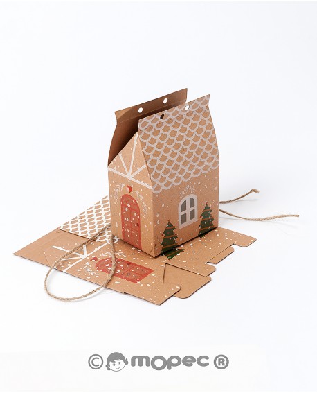 Cajita casa de jengibre con dulces. con referencia MOP-NED438 y un precio de 0,65 € de la sección Regalos y objetos para la n...