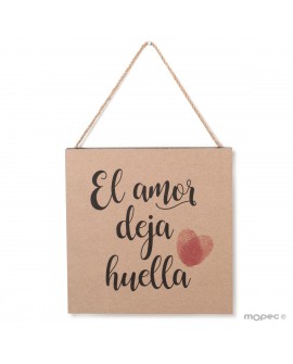 Cuadro "El amor deja huella"