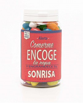 Tarro de chuches "Comerme encoge la ropa"