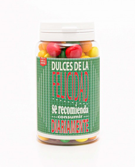Tarro de chuches "Dulces de la felicidad"