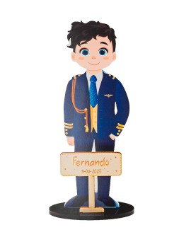 Figura para tarta de comunión de niño almirante azul. con referencia DOP-7661 y un precio de 8,75 € de la sección figura de t...