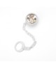 Pinza blanca para chupete con osito en pijama con referencia PLA- EV3493-01B y un precio de 10,00 € de la sección OBJETOS DE ...