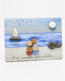 Cuadros de piedras "Hay momentos inolvidables"