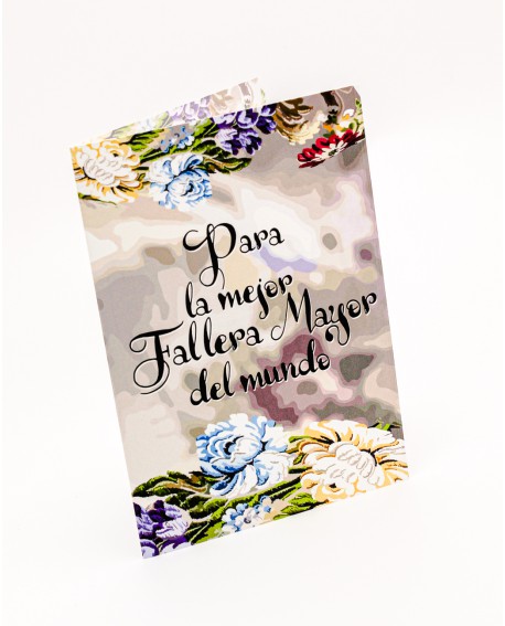 Tarjeta para Fallera Mayor con referencia PA-tarjeta libro FM y un precio de 4,00 € de la sección Regalos para Falleras Mayores