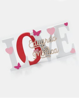 Love en madera personalizado