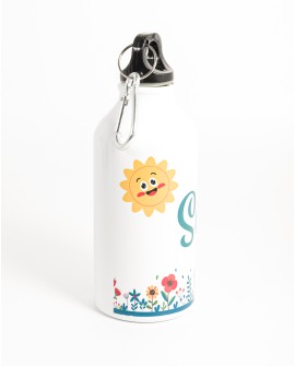 Botella infantil personalizada Jardín de Flores 400 ml con referencia PAR-botella flores y un precio de 3,85 € de la sección ...