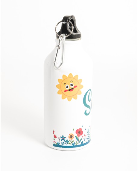 Botella infantil personalizada Jardín de Flores 400 ml con referencia PAR-botella flores y un precio de 3,85 € de la sección ...