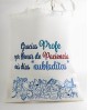 Bolso Tote " Gracias profe por llenar de paciencia mis días "nubladitos"