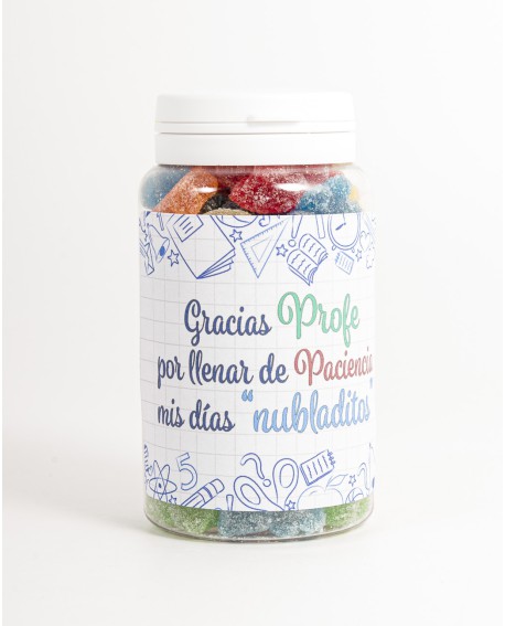 Tarro de chuches con frase - Regalos Pardo