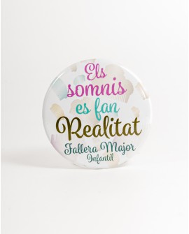 Chapa peinetas colores – “Els somnis es fan realitat” FMI con referencia PAR-chapa fmi y un precio de 3,00 € de la sección Re...
