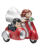 Figura tarta de novios en sidecar con referencia DOP-2411 y un precio de 30,40 € de la sección figura de tarta de boda