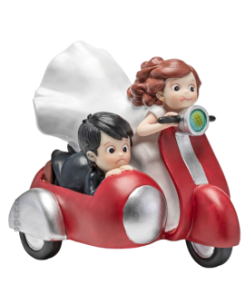 Figura tarta de novios en sidecar