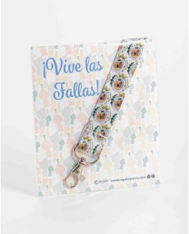 Landyard tela fallero personalizable. con referencia PAR- lanyard tela per y un precio de 2,75 € de la sección regalos para c...