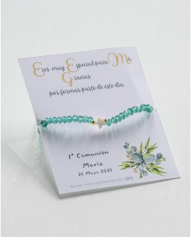 Pulsera cristal con nacar