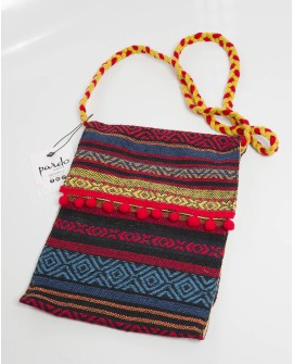 Bolso bandolera fallero artesano tela de l´horta