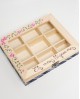 Caja de lligacames flores.