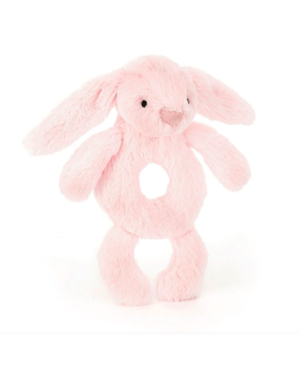 Sonajero conejito peluche rosa pastel de Jellycat con referencia JEL-BRR4BP y un precio de 18,00 € de la sección OBJETOS DE R...