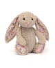 Conejito blanco de peluche con flores y fresas de Jellycat
