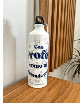 Botella “Con profes como tú se aprende mejor”