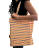 Bolso shopping de tela – Rayas multicolor