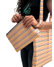 Neceser de tela – Rayas multicolor