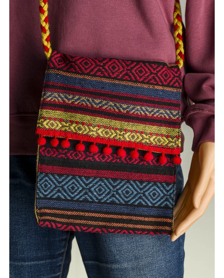 Bolso bandolera fallero artesano tela de l´horta