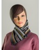 Braga de cuello artesanal forrada en polar - Modelo en tonos azules - Tipo bandana