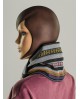 Braga de cuello artesanal forrada en polar - Modelo en tonos azules - Tipo bandana