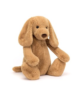 Cachorro tímido de peluche Jellycat caramelo – Tamaño gigante y extra suave