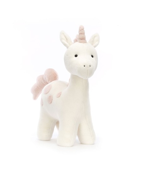 Unicornio Big Spottie de Jellycat – Peluche mágico en tonos vainilla y fresa