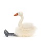 Peluche Evelyn Swan de Jellycat – Cisne elegante con pelaje crema