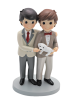 Figura tarta boda chicos con perrito – traje claro con referencia DOP-2053 y un precio de 30,95 € de la sección Detalles para...