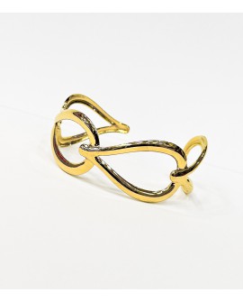 Brazalete dorado con diseño entrelazado con referencia PAR -BRAZ Entrelazado y un precio de 12,00 € de la sección bisutería m...