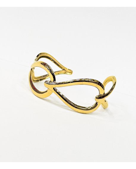 Brazalete dorado con diseño entrelazado con referencia PAR -BRAZ Entrelazado y un precio de 12,00 € de la sección bisutería m...