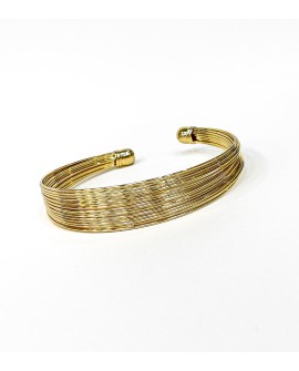 Brazalete dorado de hilos finos con referencia PAR -BRAZ hilos y un precio de 12,00 € de la sección bisutería mujer