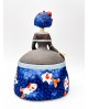 Menina azul con peces koi – figura decorada a mano con referencia PAR- Menina Koi y un precio de 75,00 € de la sección Figura...