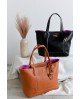 Bolso shopper Noco piel vegana camel