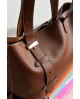 Bolso shopper hombro Noco marrón piel vegana con referencia NOC-2525660M y un precio de 54,15 € de la sección Bolsos de mujer