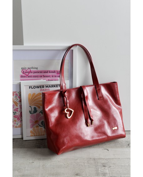 Bolso shopper rectangular Noco rojo piel vegana con referencia NOC-2525653X y un precio de 67,25 € de la sección Bolsos de mujer
