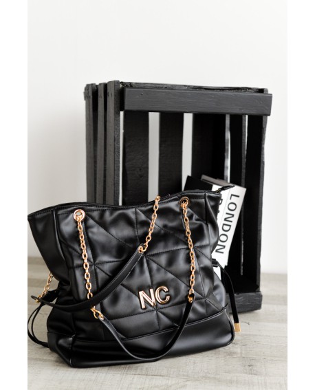 Bolso grande Noco negro piel vegana con referencia NOC_2525639N y un precio de 57,00 € de la sección Bolsos de mujer