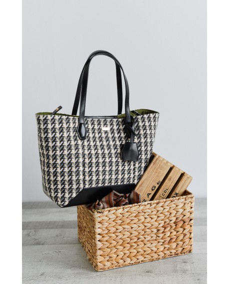 Bolso shopper Noco tejido príncipe de gales con referencia NOC-2525625N y un precio de 59,90 € de la sección Bolsos de mujer
