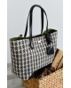Bolso shopper Noco tejido príncipe de gales con referencia NOC-2525625N y un precio de 59,90 € de la sección Bolsos de mujer