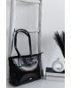 Bolso shopper Noco charol negro hebillas con referencia NOC-2525611N y un precio de 56,40 € de la sección Bolsos de mujer