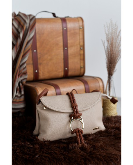 Bandolera Noco 2 cuerpos trenza beige con referencia NOC-2525607S y un precio de 47,35 € de la sección Bolsos de mujer